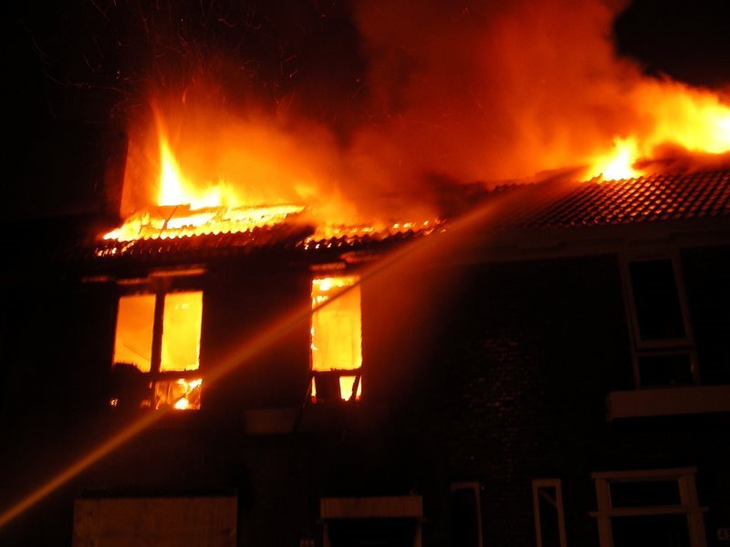 В Сурском районе сгорел жилой дом