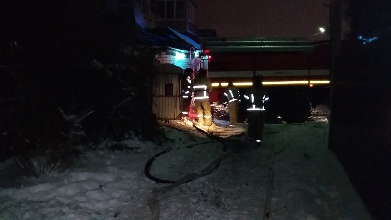 В Заволжье сгорел частный дом