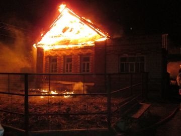 В Карсунском районе сгорел жилой дом
