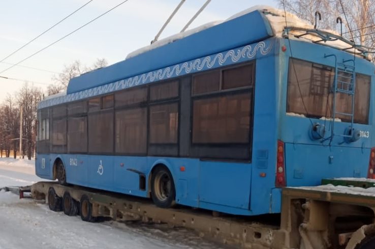 Ещё два троллейбуса доставили из Москвы в Ульяновск