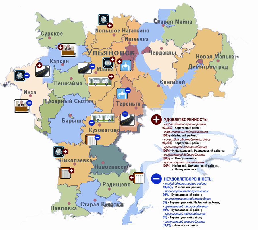 Экономическая карта ульяновской области